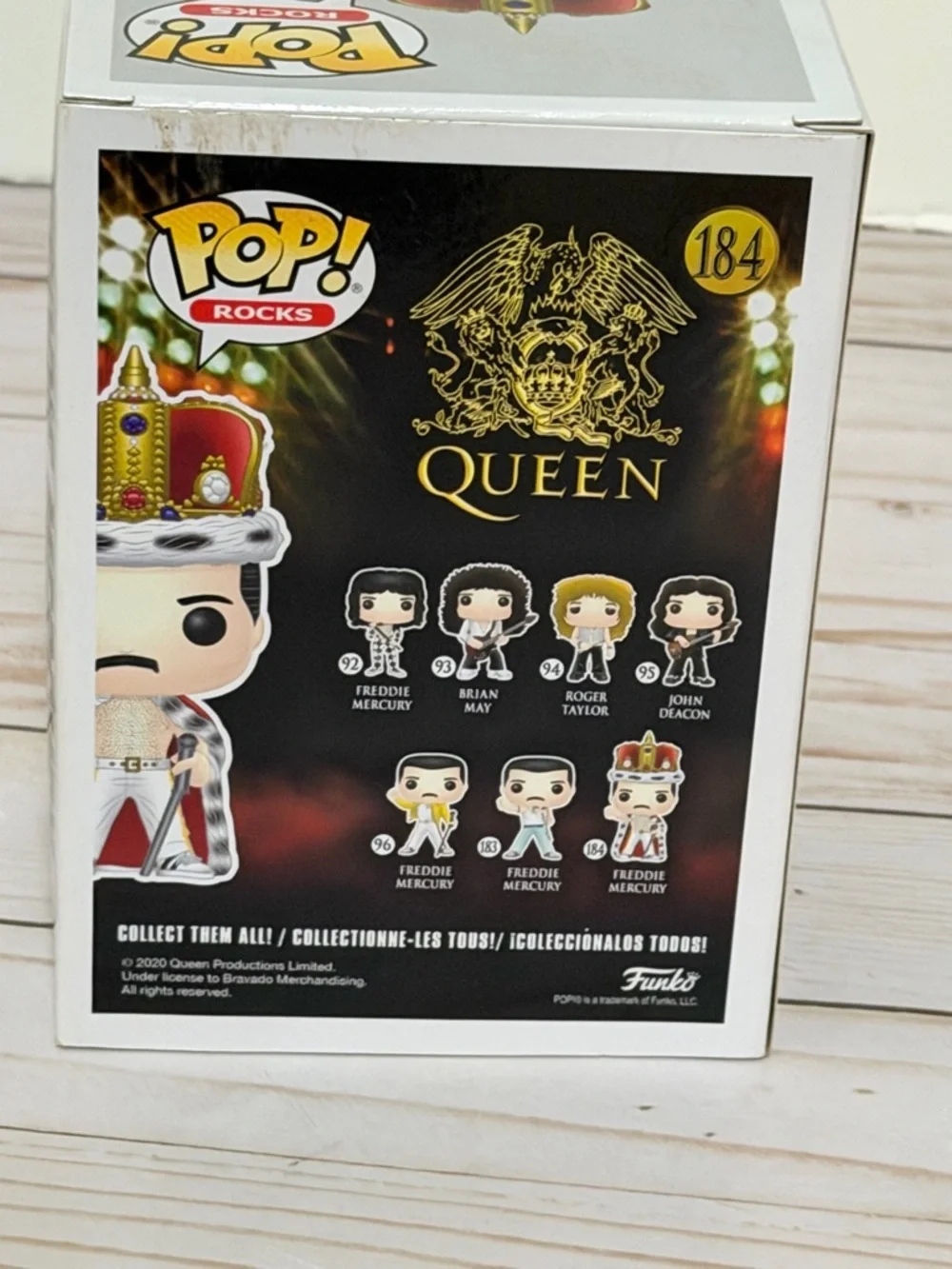 Funko Pop Rocks FREDDIE MERCURY Queen Vinyl Figure 184 - Picture 7 of 11